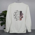 Full Sleeve Sweat Shirt on both sides Printed - White - Image 3