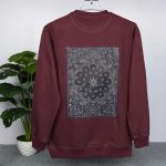 Full Sleeve Sweat Shirt on both sides Printed - Maroon - Image 3