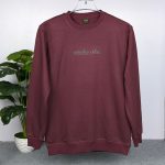 Full Sleeve Sweat Shirt on both sides Printed - Maroon - Image 2