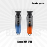 Kemei KM-1741 professional hair clipper zero‑gap DLC blade 150‑minute runtime 8000 RPM motor metal body grooming kit Bangladesh